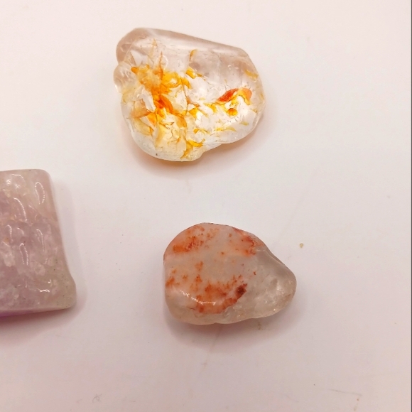 Quartz Crystals Tumbles with Inclusions Bundle of Lot of 9 - Picture 10 of 11